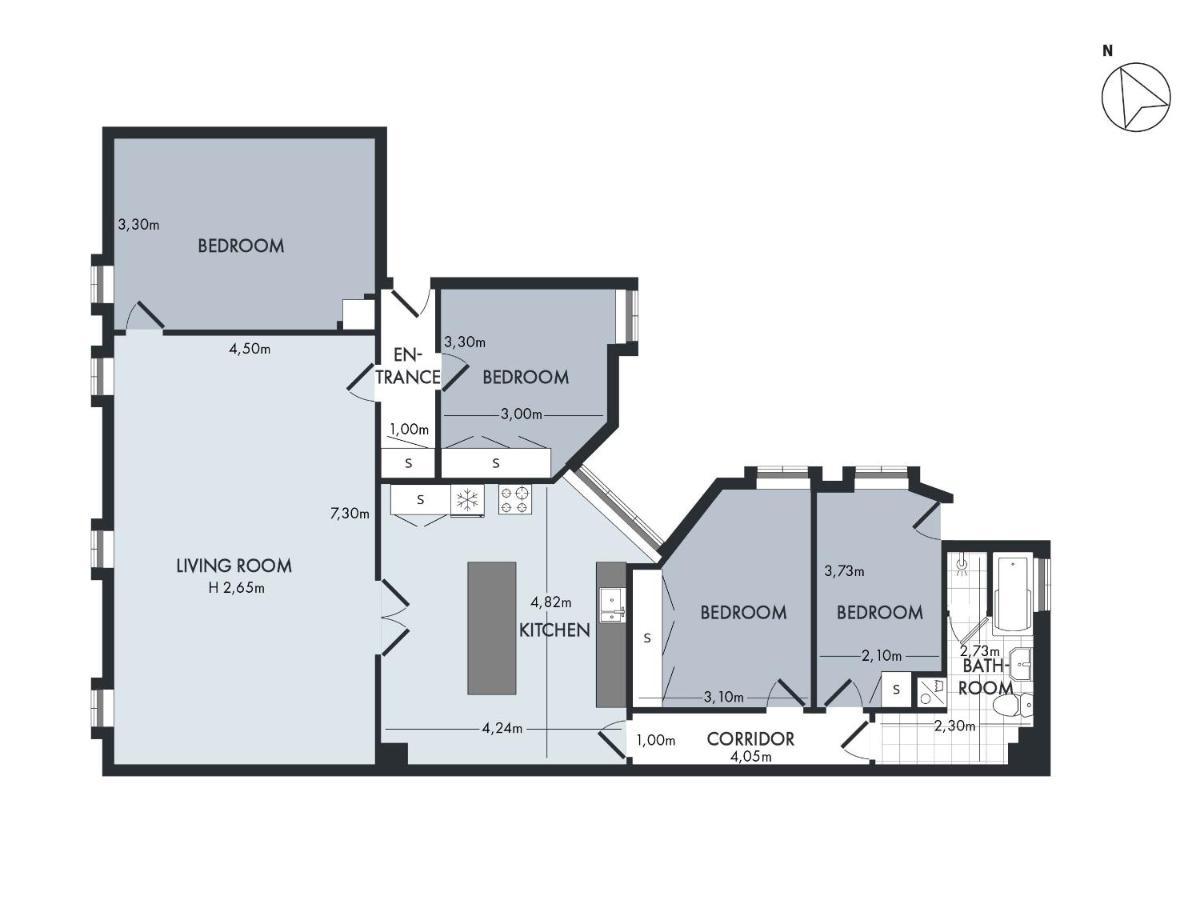 Sanders Stage - Enchanting Four-Bedroom Apartment Near Nyhavn Copenhagen Luaran gambar
